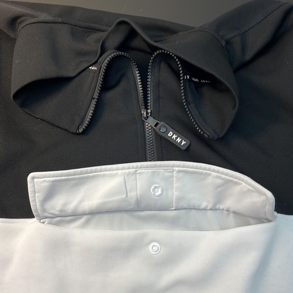 DKNY Sport Womens XXL Colorblock Half-zip Athleisure Long Sleeve Pullover - Picture 6 of 11